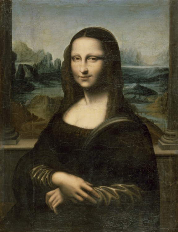 Anonyme du XVIIe siècle, Mona Lisa (vers 1635-1660 ; huile sur toile, 79,3 x 63,5 cm ; Baltimore, Walters Museum of Art)