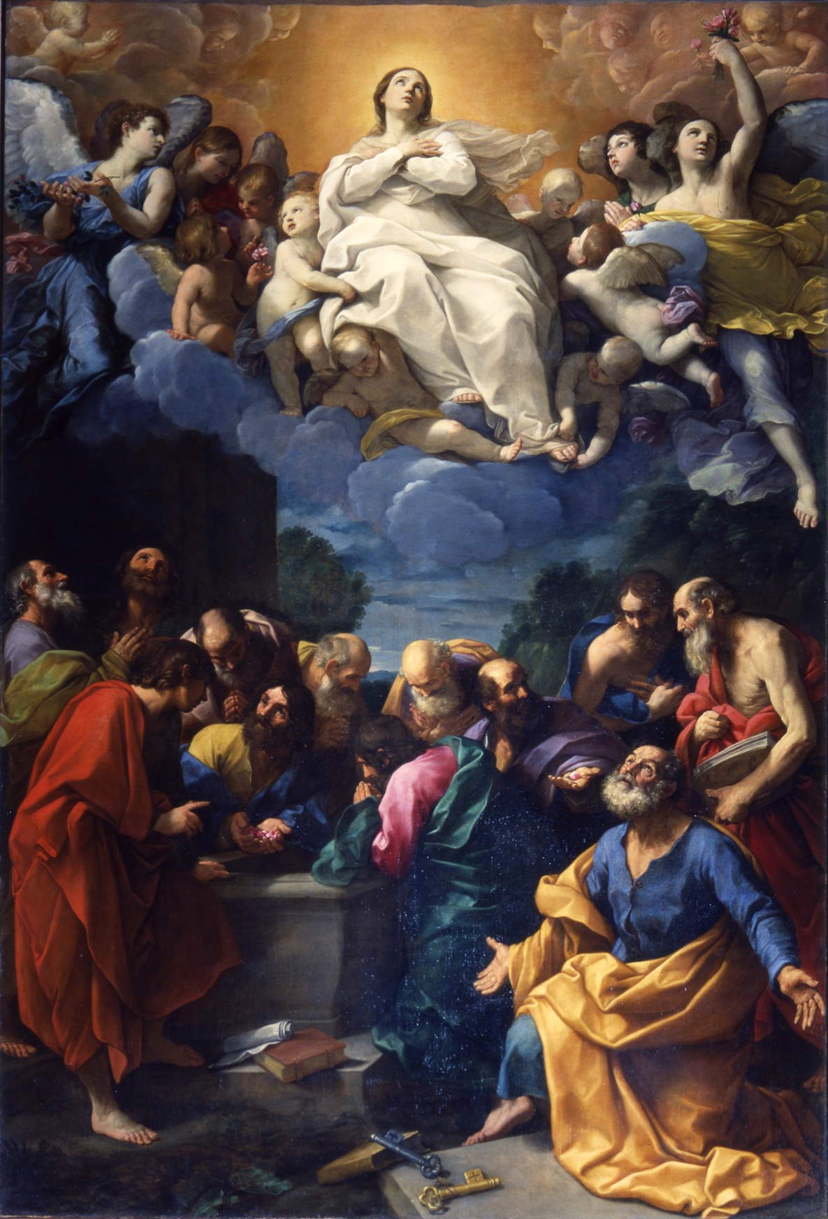 Guido Reni, Assunzione (1616-1617; olio su tela, 442 x 287 cm; Genova, chiesa del GesÃ¹)