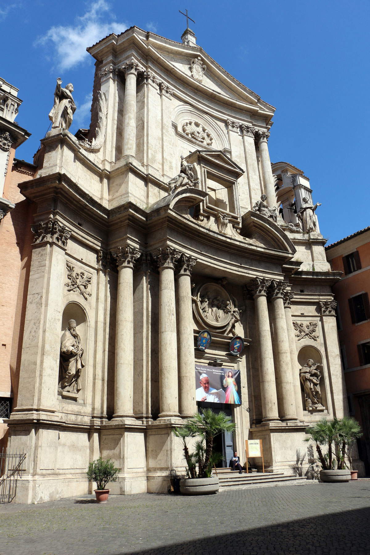 La facciata della chiesa di San Marcello al Corso. Ph. Credit Francesco Bini