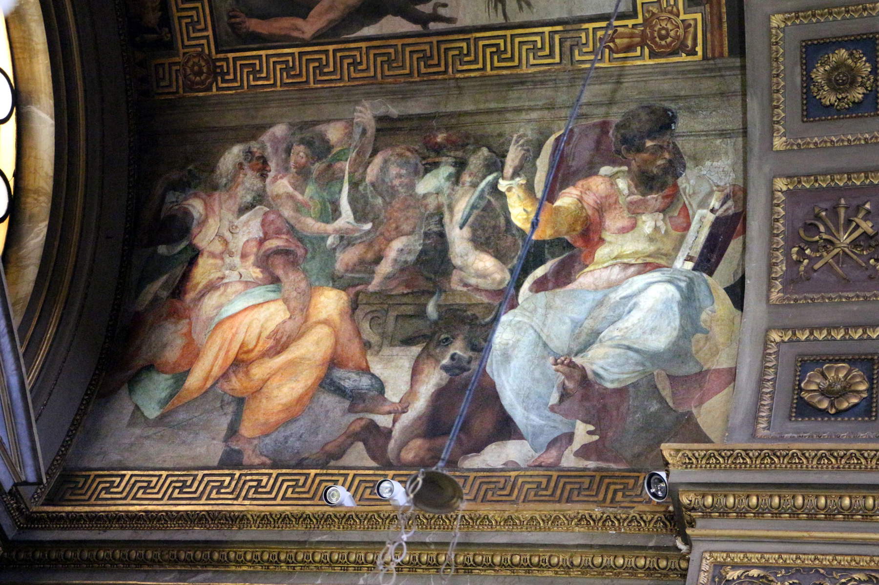 Perin del Vaga e Daniale da Volterra, I santi Matteo e Luca (1540-1543; affresco; Roma, San Marcello al Corso)