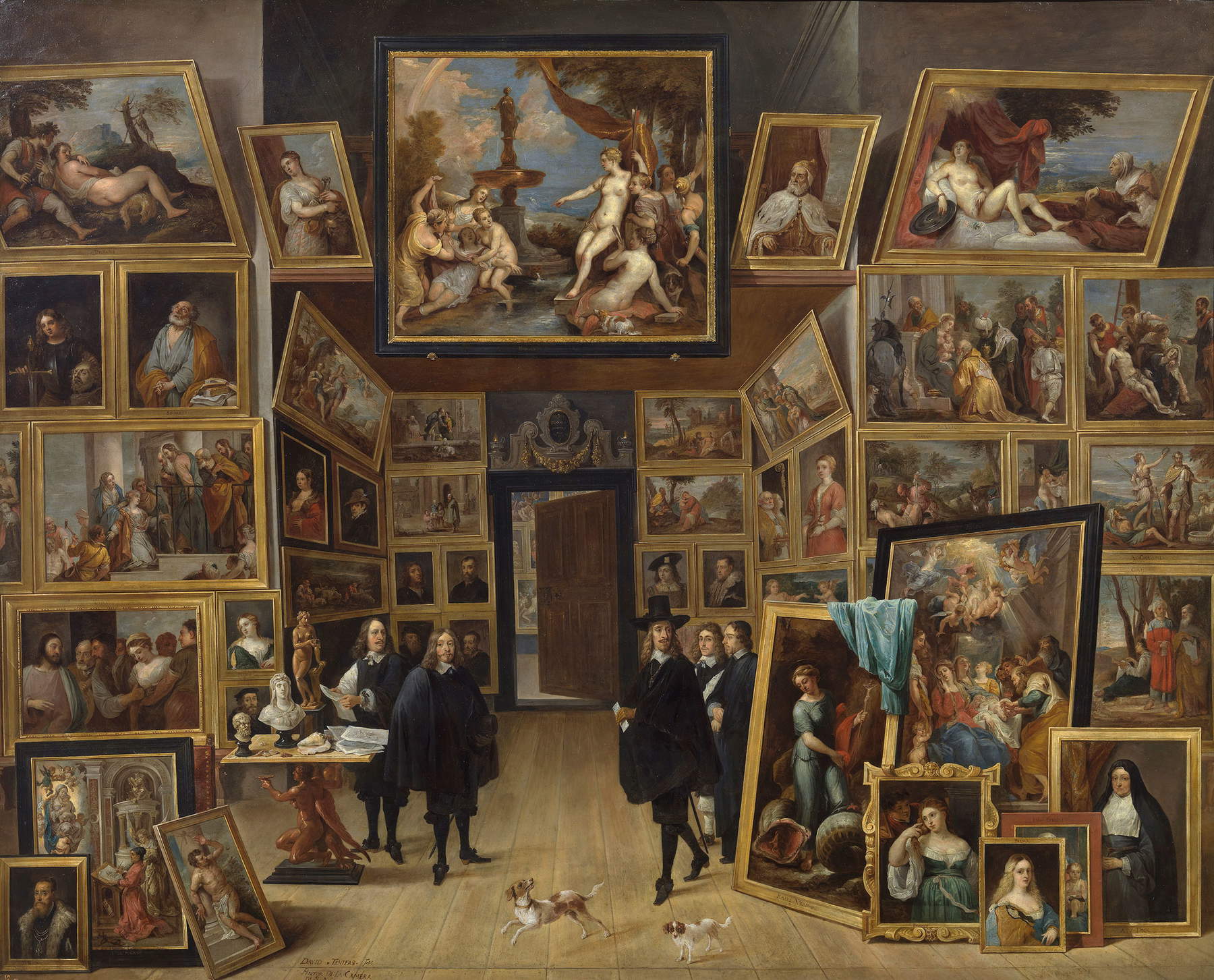 1. David Teniers le Jeune, L'archiduc Léopold Guillaume dans sa galerie, Madrid, Musée du Prado