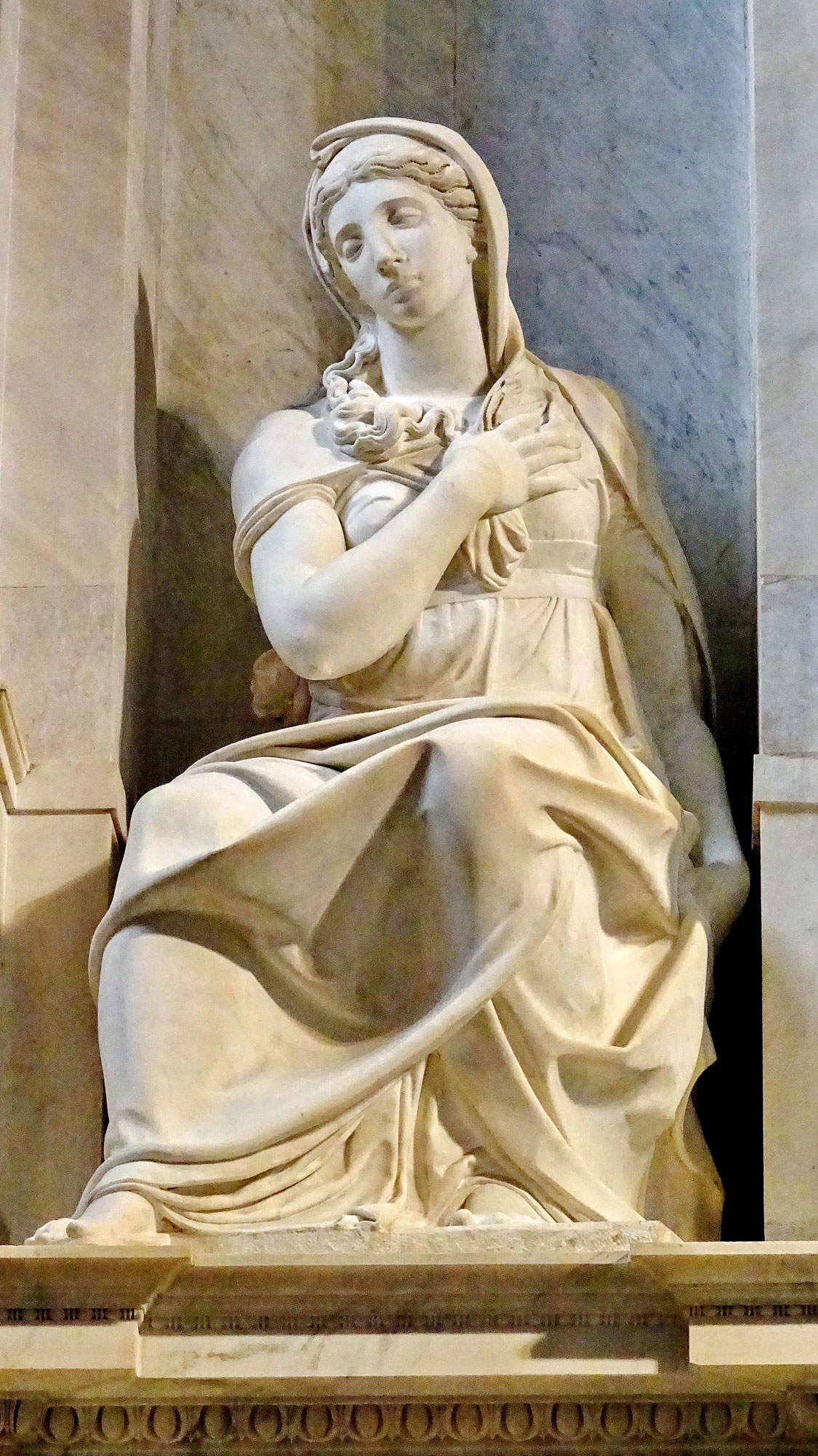 Raffaello da Montelupo, Sibylle (1537-1545 ; marbre ; Rome, San Pietro in Vincoli). Ph. Crédit Luciano Tronati