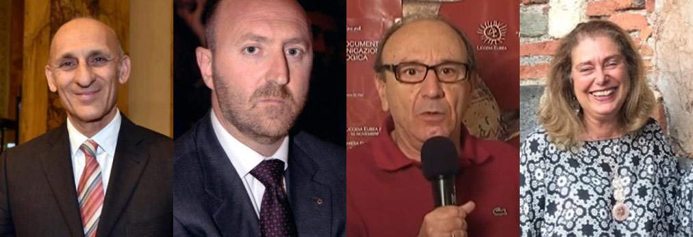 De gauche à droite: Orazio Micali, Luigi Biondo, Andrea Patanè, Gabriella Tigano