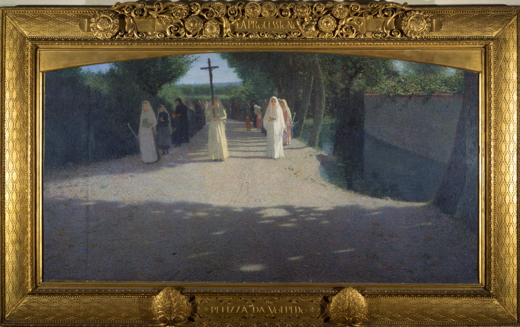 Giuseppe Pellizza, La procession, (1892-95 ; Milan, Museo Nazionale Scienza e Tecnologia Leonardo da Vinci, donation Rossi)