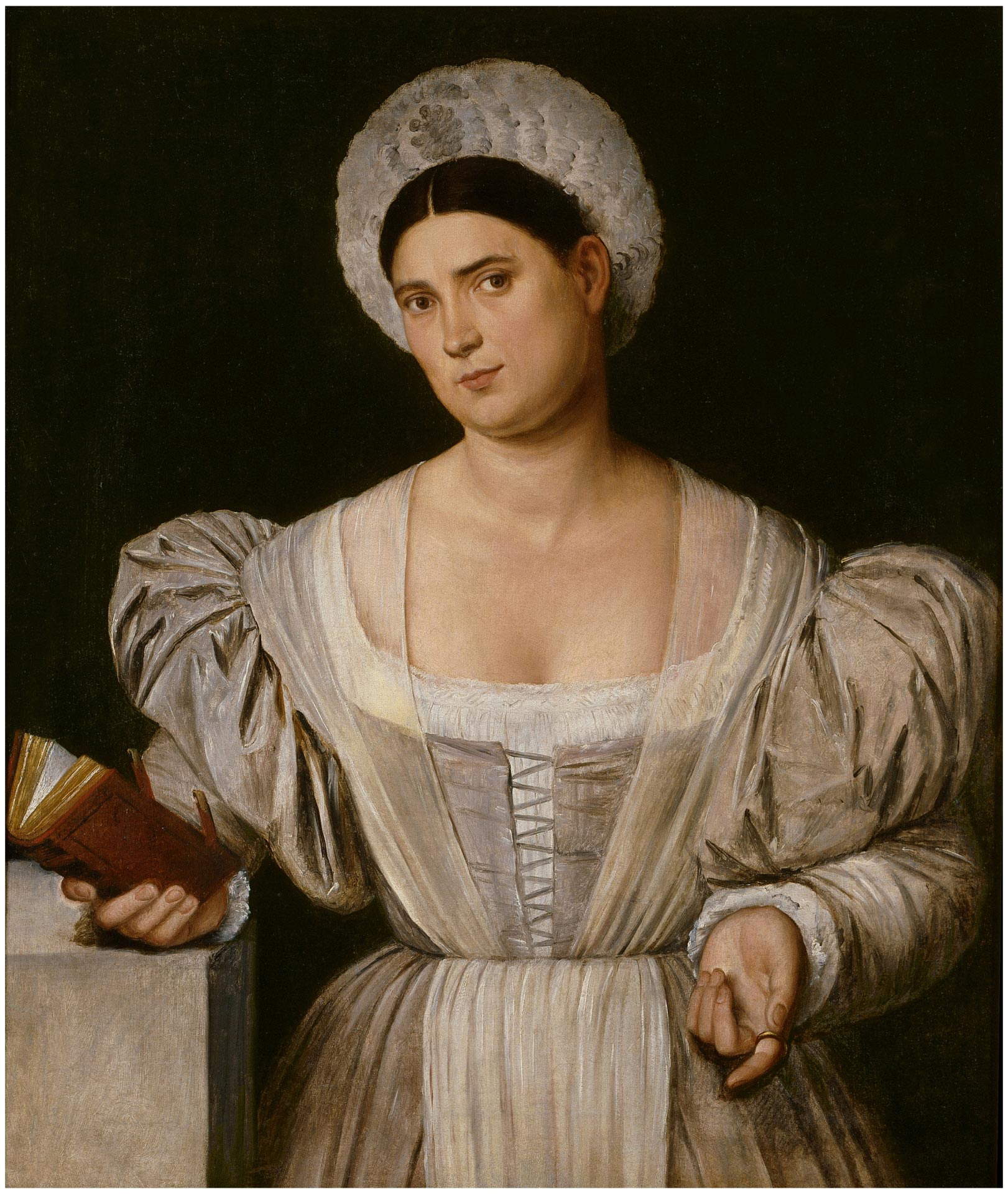 Bernardino Licinio, Portrait d'une dame (vers 1525-1530 ; huile sur toile, 98 x 70 cm ; Madrid, Prado)