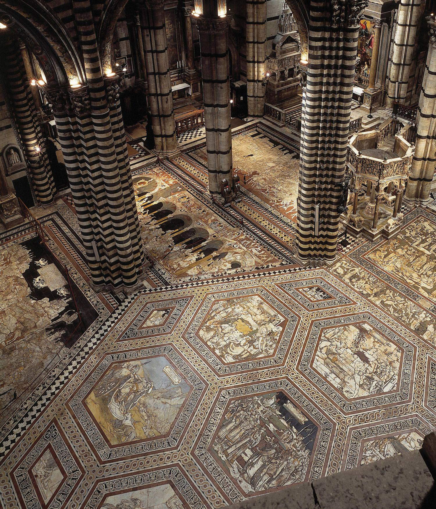 Le sol de la cathédrale de Sienne. Opera della Metropolitana di Siena