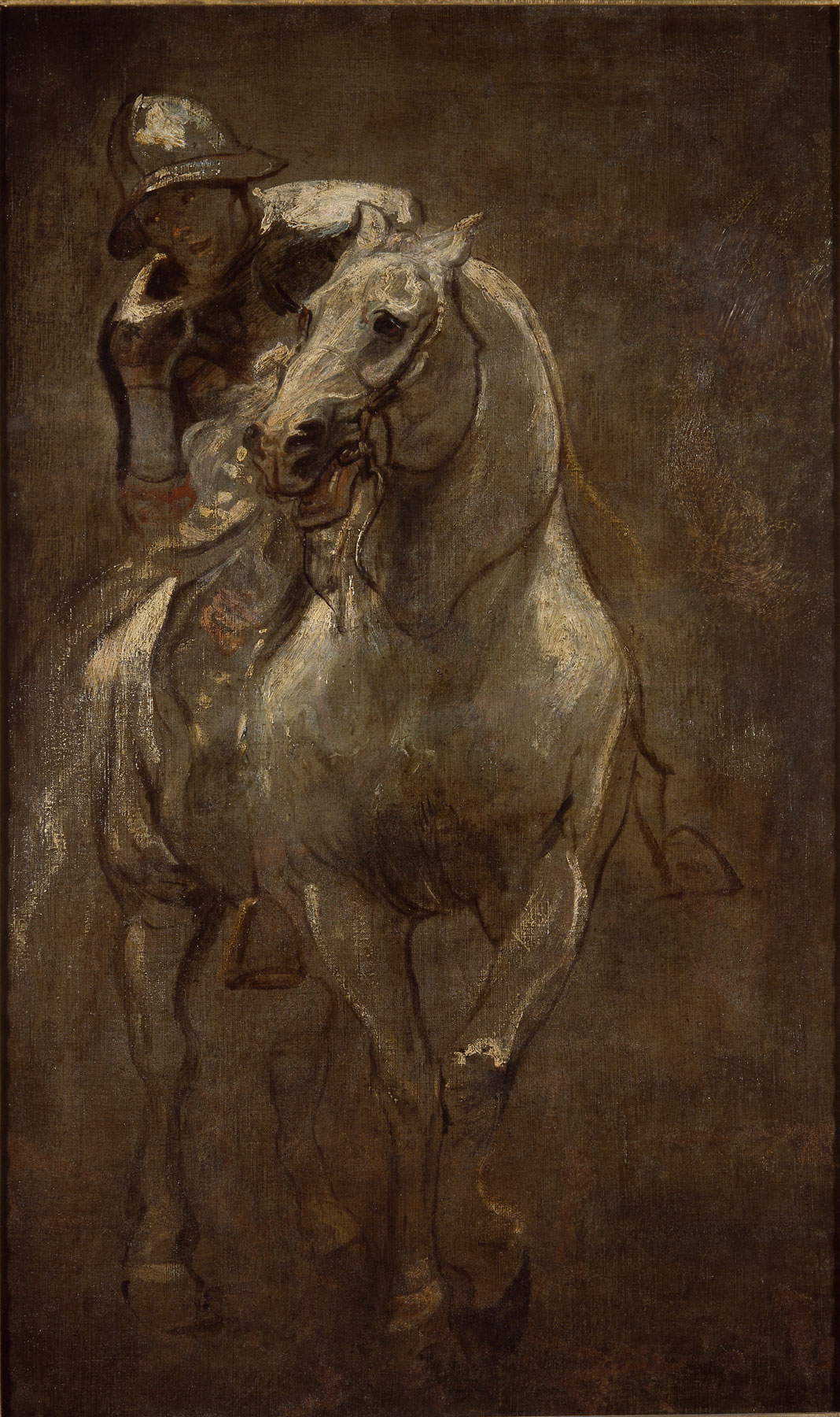 Antoon van Dyck, Soldado a caballo (c. 1616; óleo sobre lienzo, 91 x 55 cm; Oxford, Christ Church Picture Gallery)