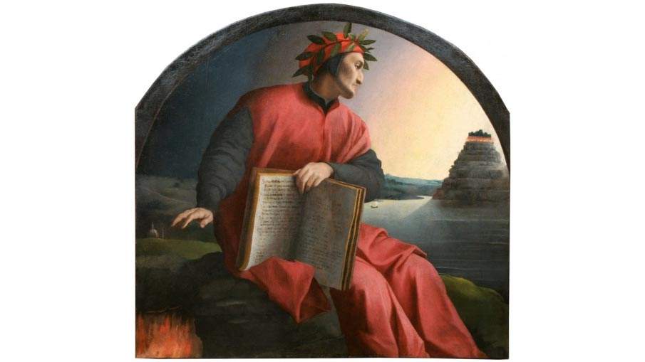 Florence, Bronzino's celebrated allegorical portrait of Dante on display