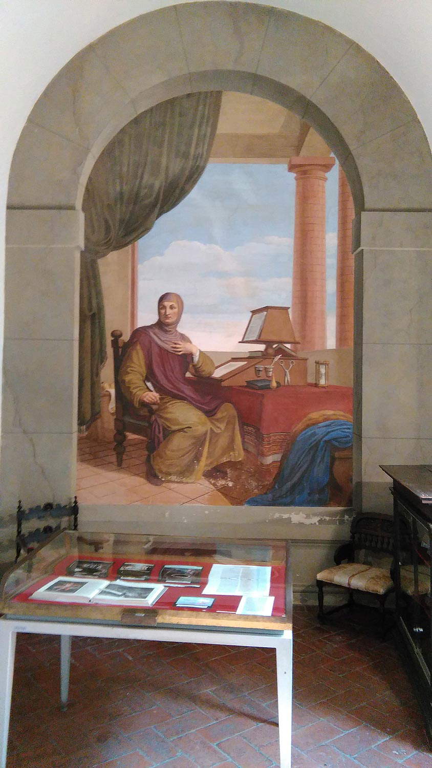 La chambre du poète à la Casa Boccaccio. Ph. Crédit Finestre Sull'Arte