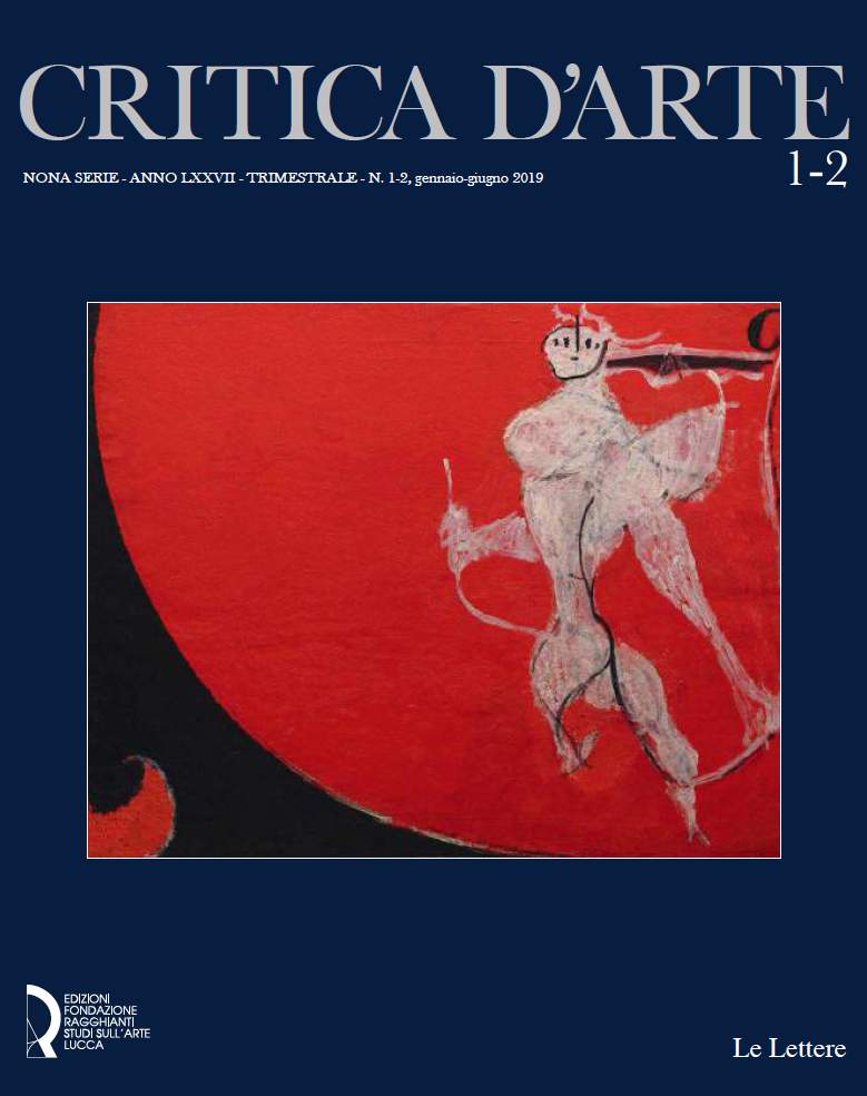 The historic journal Art Criticism founded by Ragghianti and Bianchi Bandinelli resumes. Outgoing new series