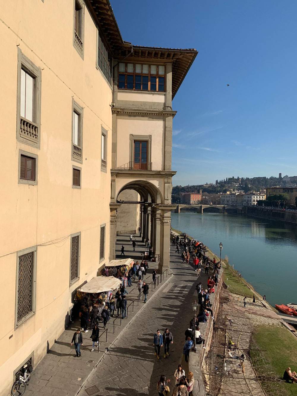 Work on the Vasari Corridor facade and inspections every two months for two years