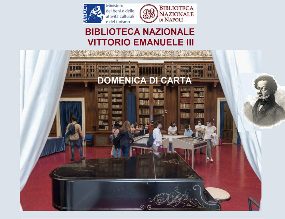 Apertura straordinaria della Biblioteca Nazionale di Napoli. Protagonisti Dante e Leopardi