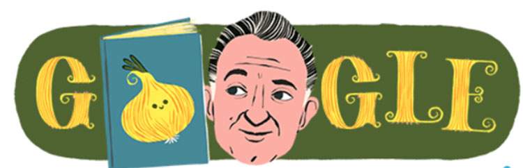 100e anniversaire de Rodari. Aujourd'hui, le doodle de Google rend hommage à l'écrivain pour enfants.