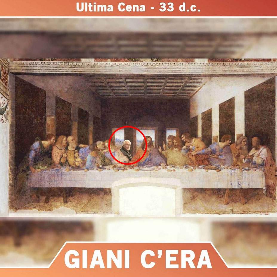 Giani était aussi à la Cène : le compte Instagram qui se moque du candidat à la présidence de la région toscane.