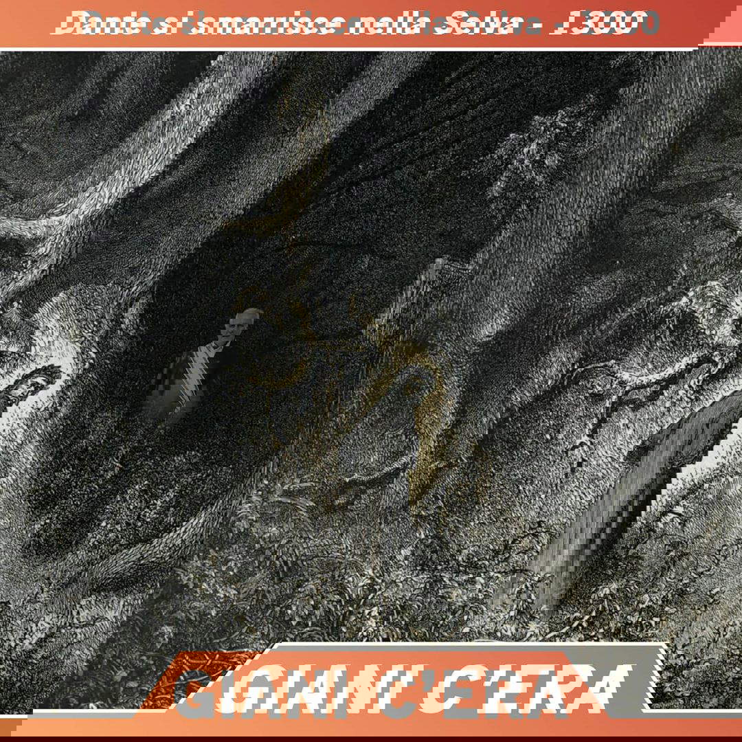 Dante est perdu dans la forêt obscure