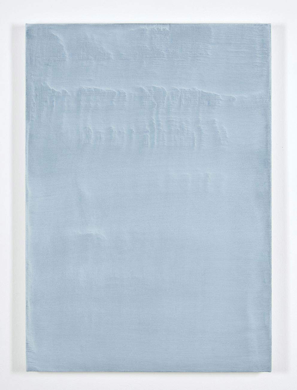 Giuseppe Adamo, A huge block of silence (2016; acrilico su tela, 68 x 48 cm)
