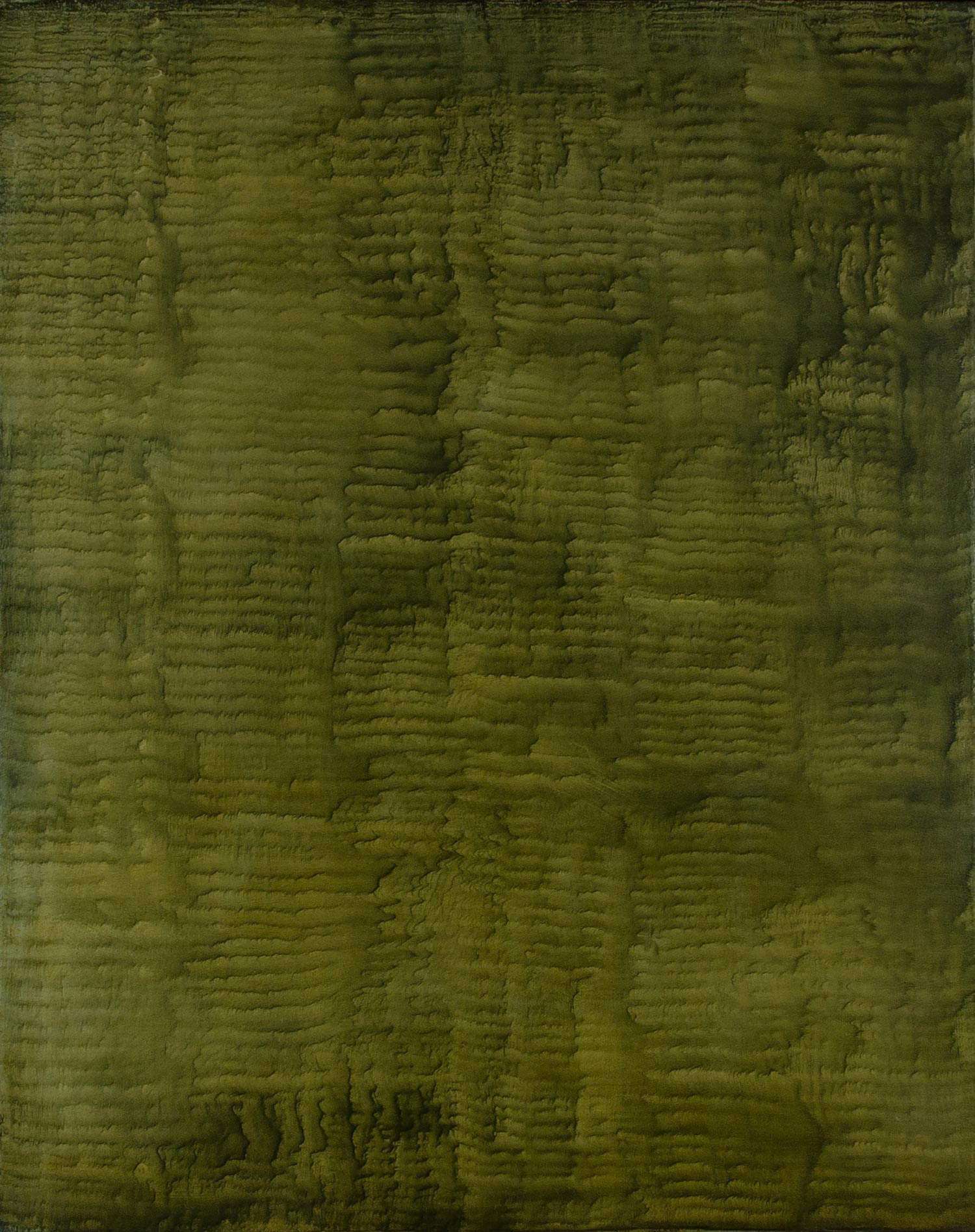 Giuseppe Adamo, Sulcus 2 (2016; acrilico su tela, 100 x 80 cm)
