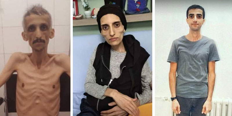 &#304;brahim G&ouml;k&ccedil;ek, Helin B&ouml;lek e Mustafa Ko&ccedil;ak durante lo sciopero della fame