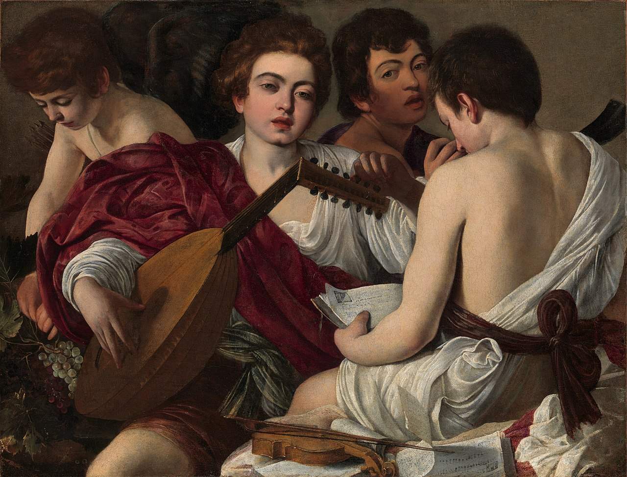Bergamo wants to rise again with a Caravaggio. The musicians are on loan from the Metropolitan in New York.