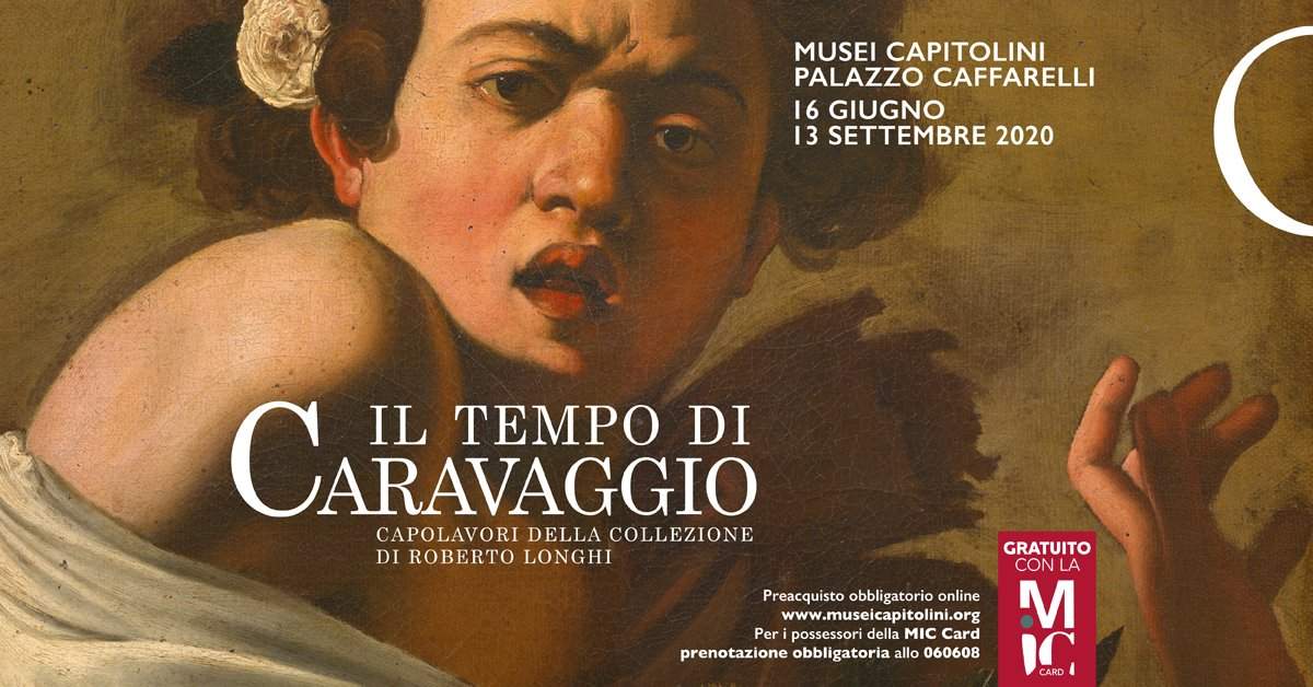 Rome, aux musées du Capitole, une exposition d'œuvres du Caravage provenant de la collection de Roberto Longhi