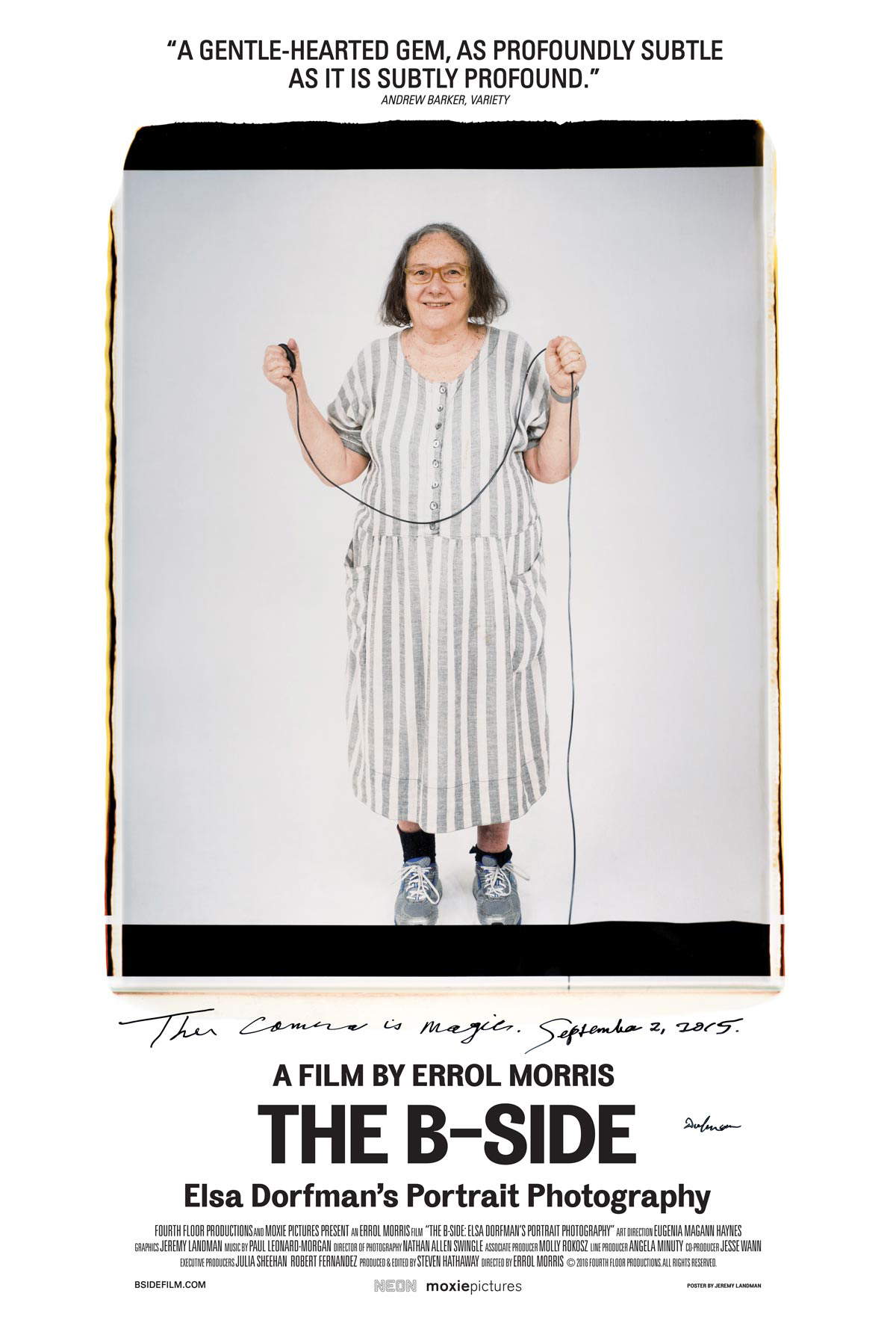 La face B. Photographie de portrait d'Elsa Dorfman