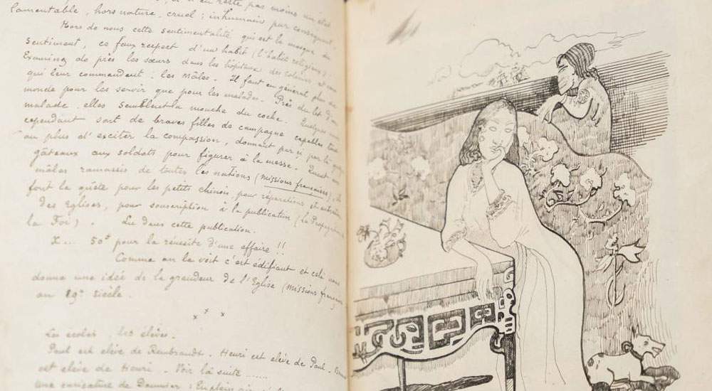 Un rare manuscrit de Gauguin rejoint les collections de la Courtauld Gallery 
