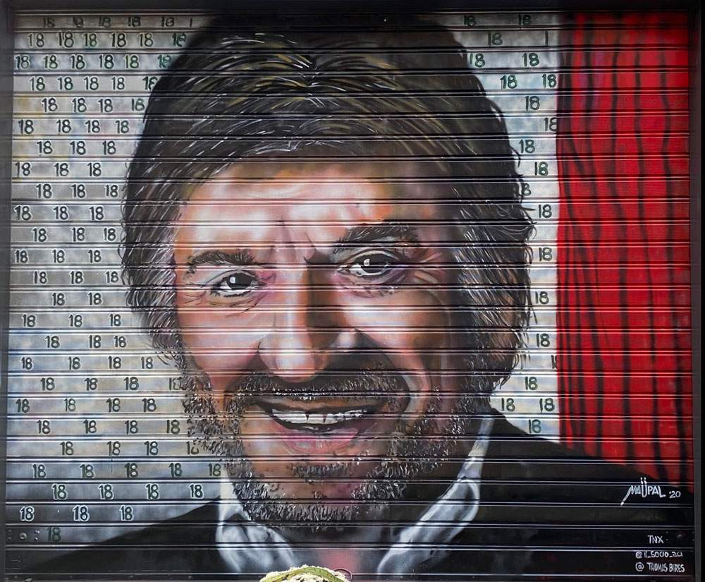 Rome, street artists pay homage to Proietti in anticipation of a large mural dedicated to him