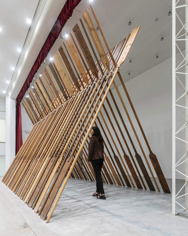 Moataz Nasr, Shelter (2019; wood). Ph. Credit Ela Bialkowska