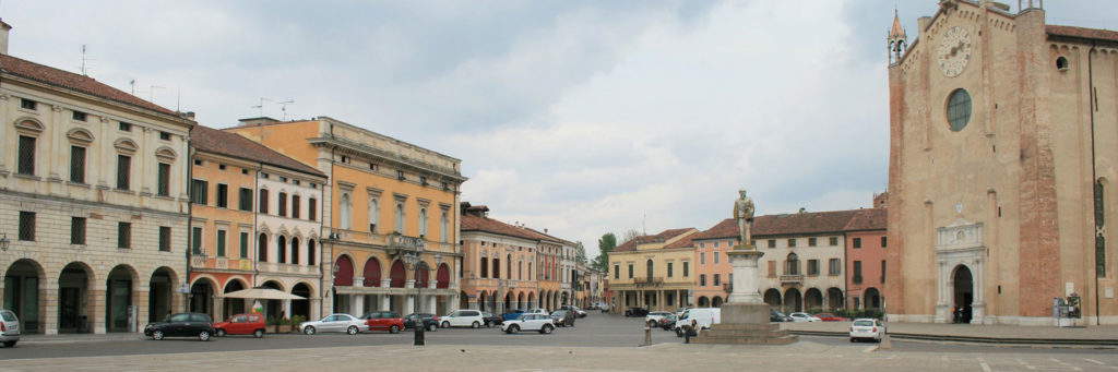 Die Piazza von Montagnana