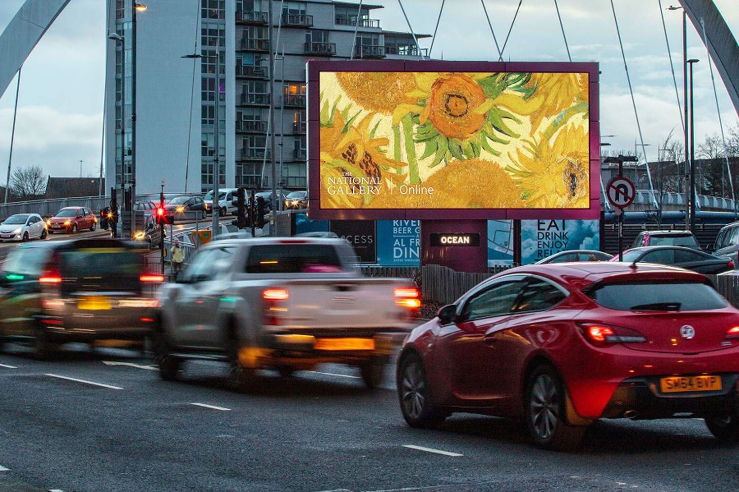 Works from London's National Gallery hit Britain's streets, 