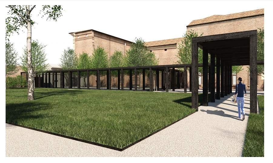 Ferrara, this is what the new catwalk at the Palazzo dei Diamanti will look like