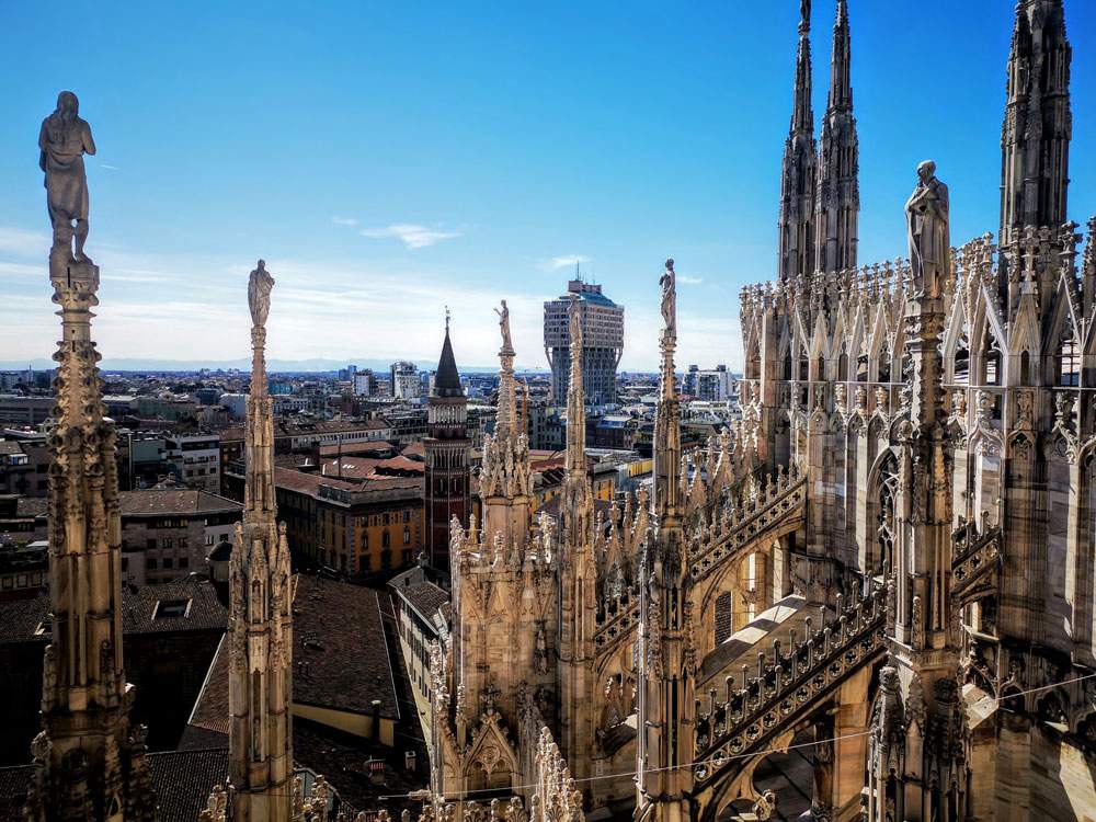 Visites guidées entre les clochers et dans le Dôme de Milan