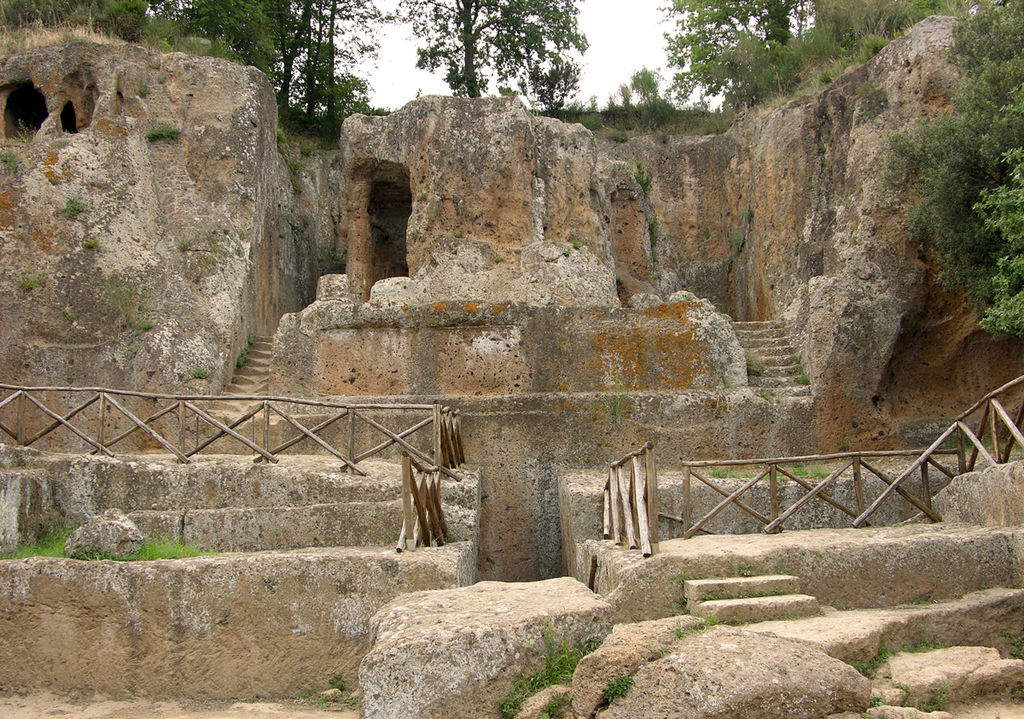 La tombe d'Ildebranda dans le parc archéologique de Città del Tufo