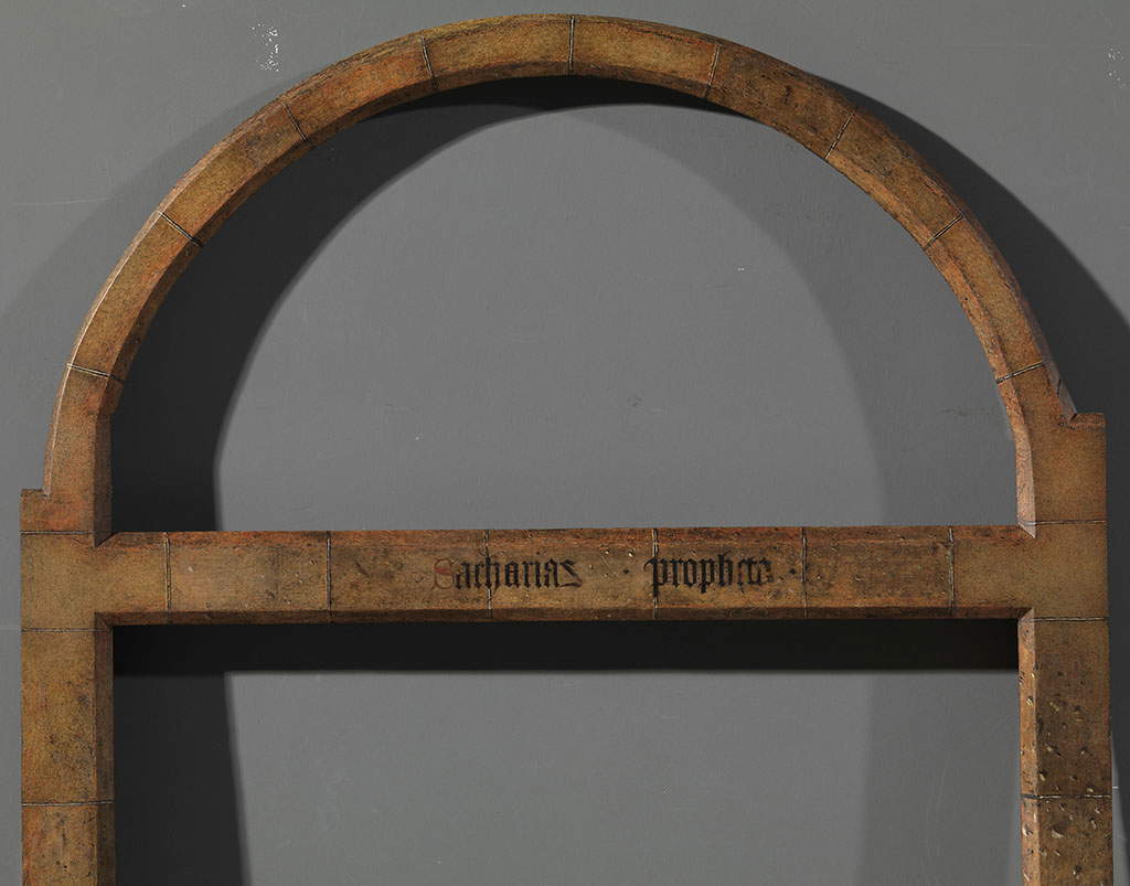 Una delle cornici dopo il restauro