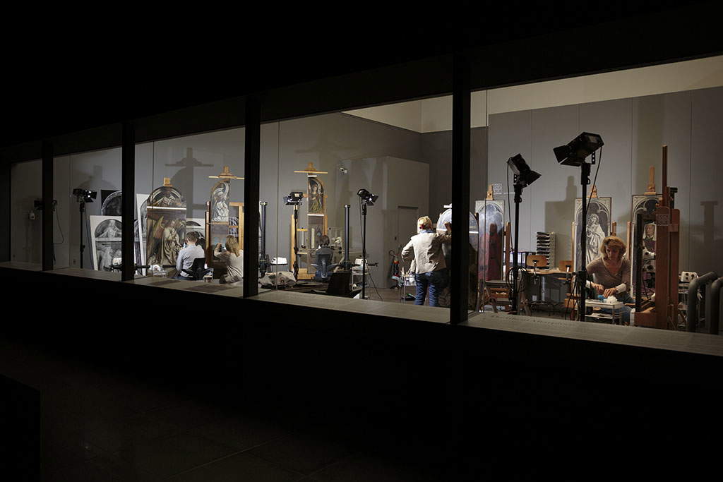 Il laboratorio per il restauro al Museum voor Schone Kunsten di Gent