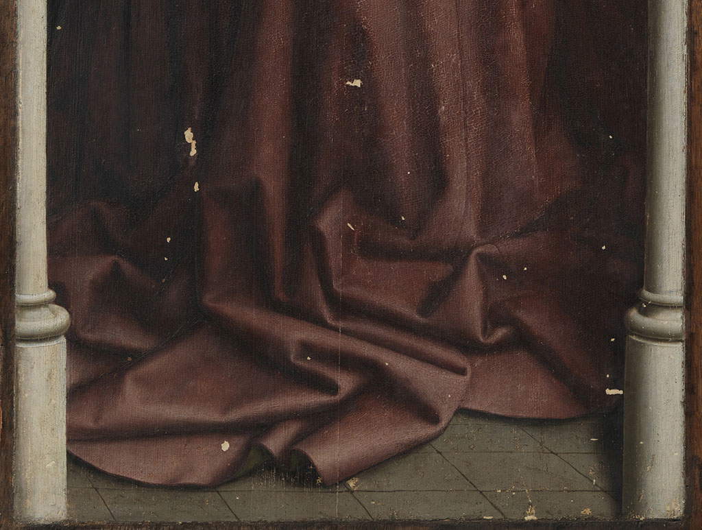 Le ridipinture sulla figura di Lysbette Borluut