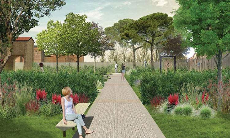 Rimini will have its own art and poetry garden with natural rooms