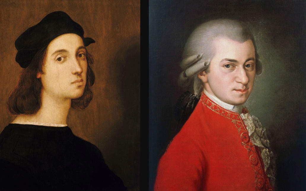 Raphael and Mozart compared: the new book by Stefano Zuffi