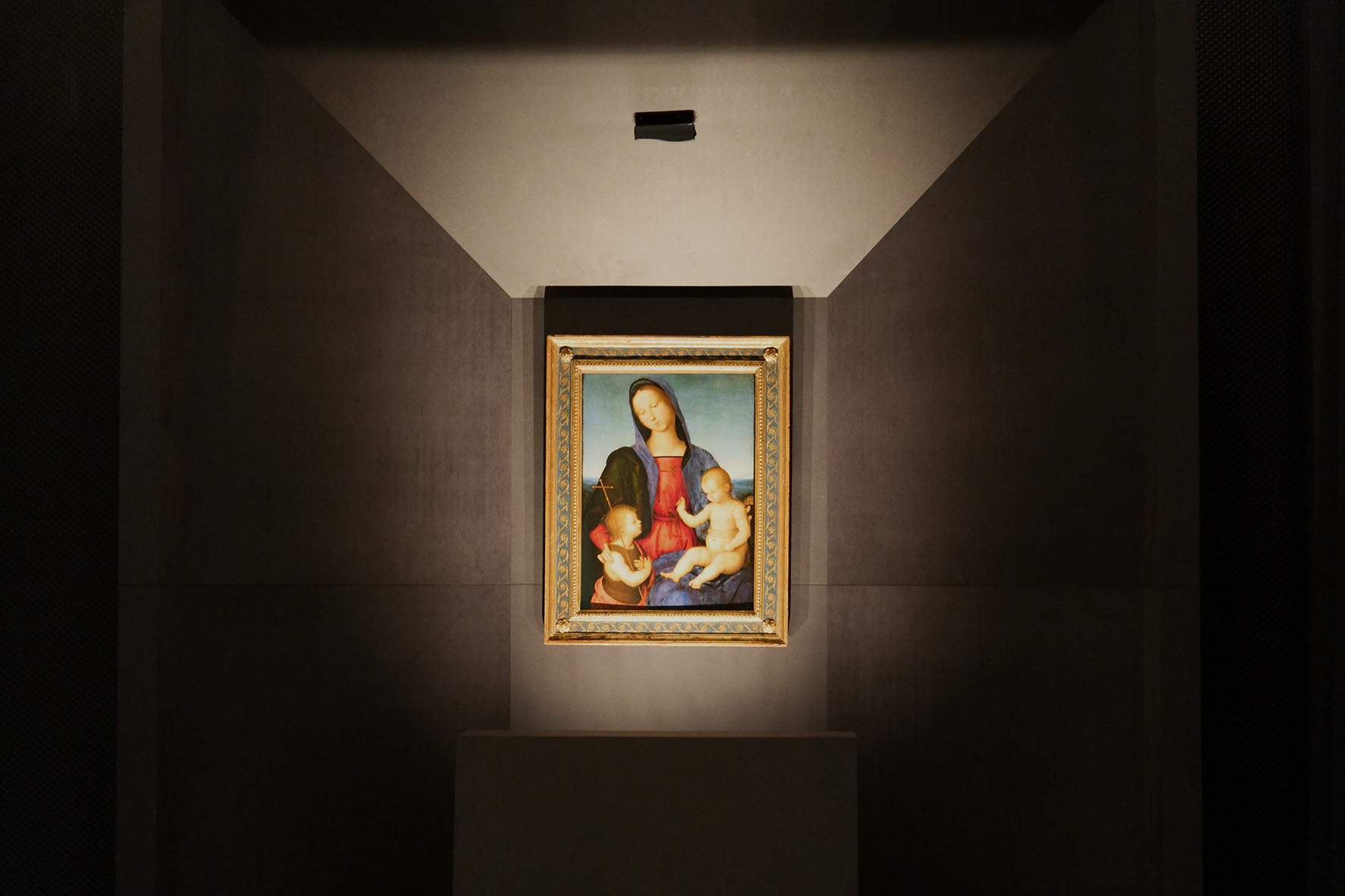 The Diotallevi Madonna, an early masterpiece by Raphael, on display in Rimini at the City Museum