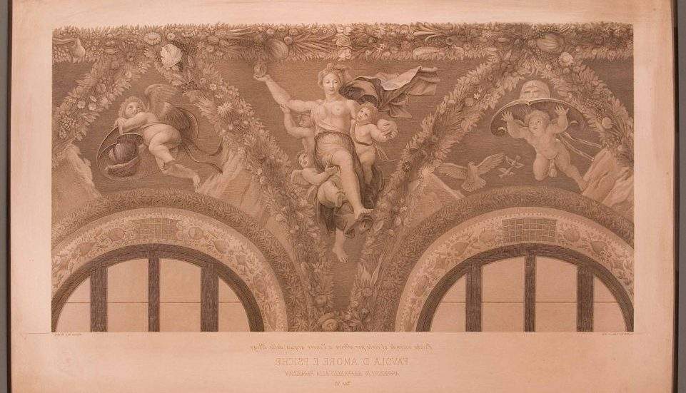 Le conte de Cupidon et Psyché de Raphaël imprimé : une exposition à la Villa Farnesina