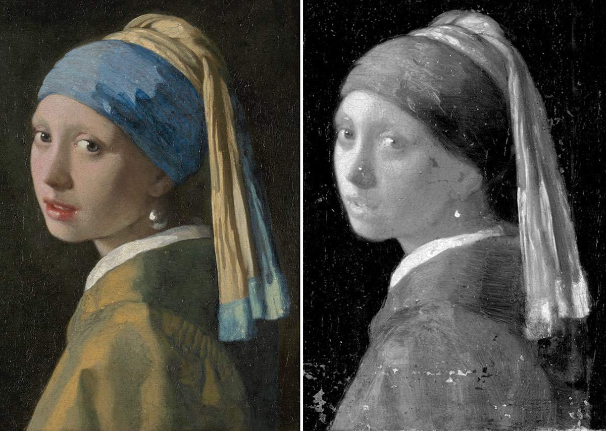 The Girl with the Pearl Earring had eyelashes and stood in front of a tent: new findings