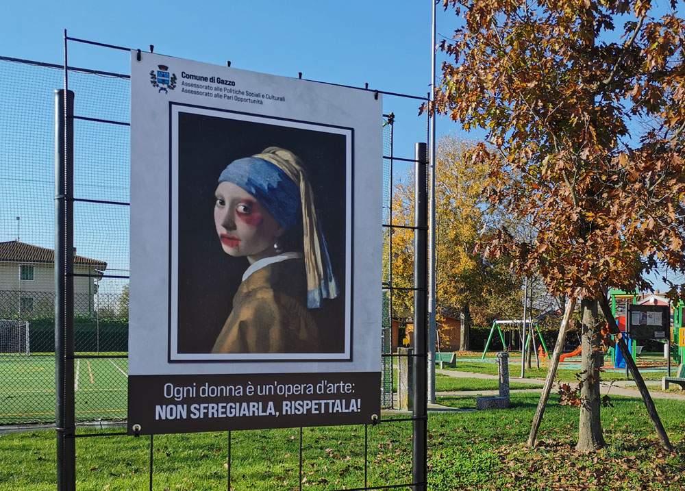 Visages cicatrisés des femmes les plus célèbres de l'art : la campagne anti-violence de Gazzo