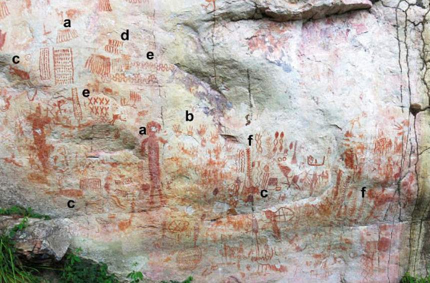 Colombia, thousands of cave paintings with giant animal depictions discovered