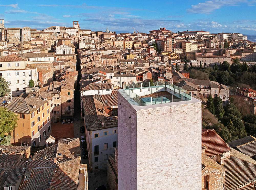 Pérouse, réouverture de la tour Sciri restaurée avec des fonds européens