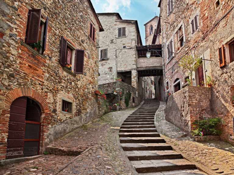 Une rue d'Anghiari