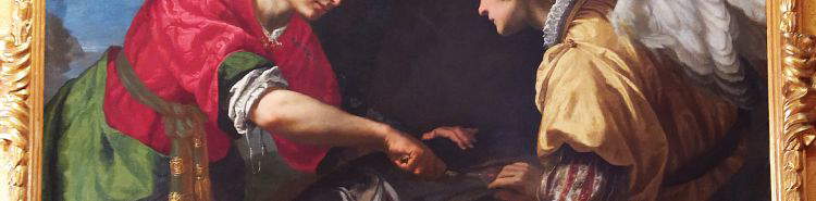 Ein Meisterwerk aus Seide und Damast: Tobias und der Engel von Jacopo Vignali