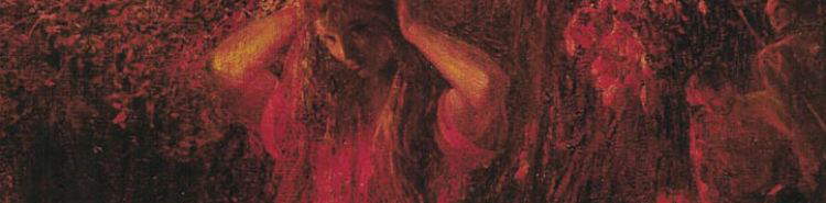 Die Errichtung einer Waldnymphe aus Rinde: Plinio Nomellinis "Rote Nymphe