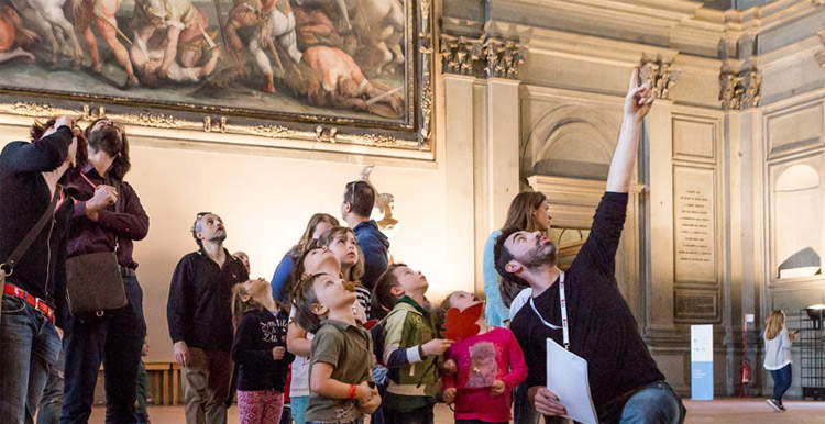 Visitatori a Palazzo Vecchio, Firenze. Ph. Credit Mus.e Firenze