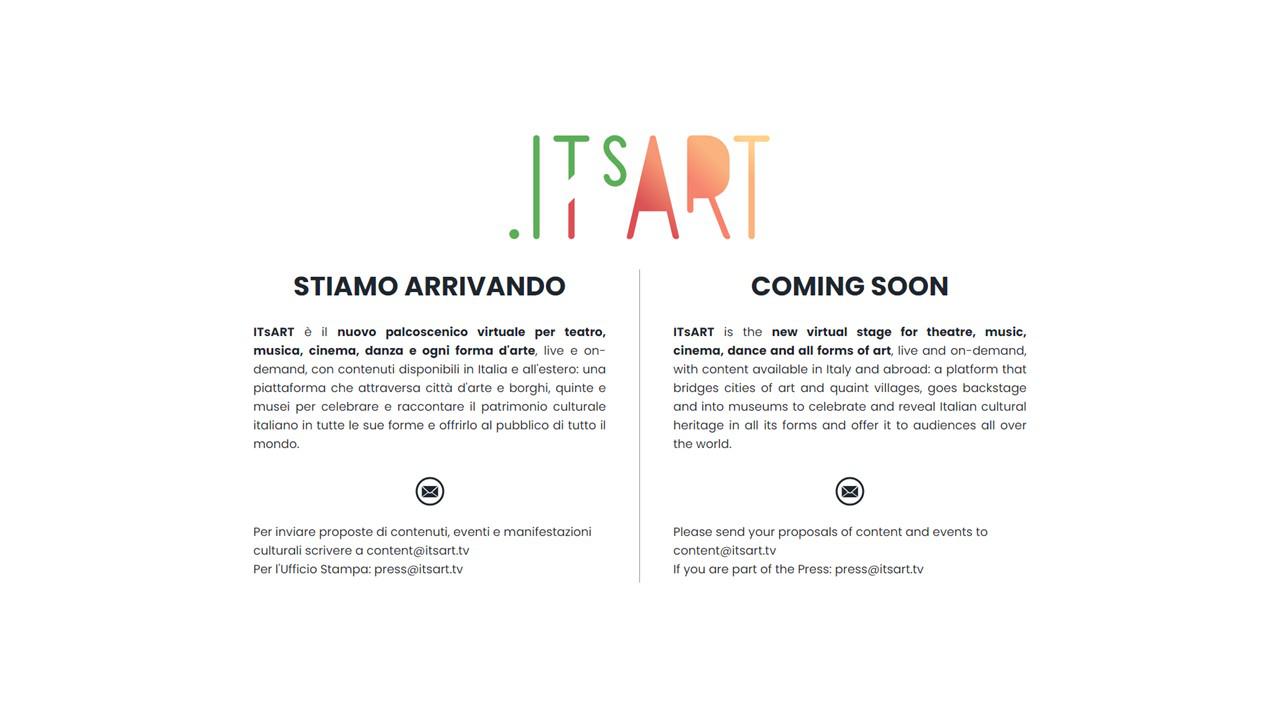 Il sito di ITsART al momento