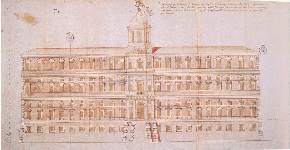 Il progetto per la facciata di Palazzo Farnese in un disegno di Giacinto Vignola, figlio di Jacopo Barozzi